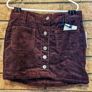 Wallflower Corduroy Skirt With Pockets